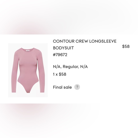 Aritzia Contour Crew Long sleeve Bodysuit - Picture 2 of 4